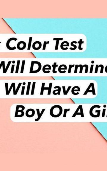 Quiz: The colour quiz can Determine If You can Have A Boy Or A Girl