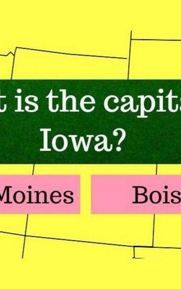 Quiz: Only people with Exceptional Memory Remember The Capitals Of ALL 50 US States