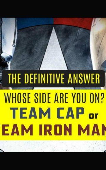 Quiz: Team Cap Or Team Iron Man? Making These Impossible Choices Will Determine Your Alliance Once And For All