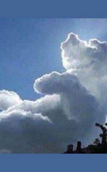 The Cloud Is Shaped Exactly Like Winnie The Pooh - And Appeared Over A Children's Charity!