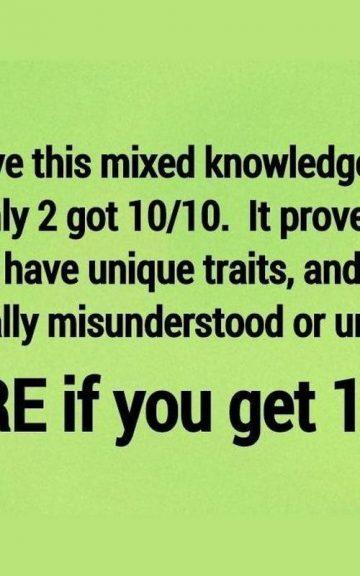 Quiz: People With High IQ Will Get 10/10 In This Mixed General Knowledge Test