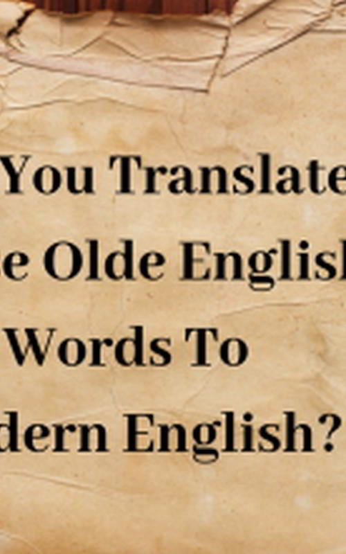 old english translator