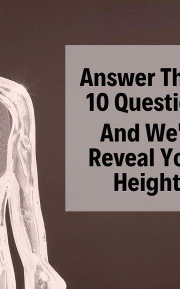 Quiz: We'll Reveal Your Height!