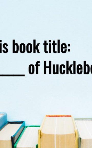 Quiz: Complete The Most Famous Book Titles In History