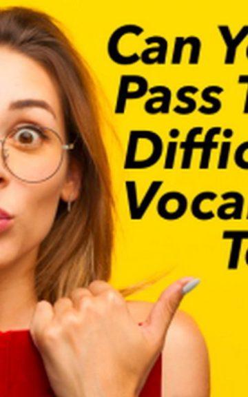 Quiz: Pass This Difficult Vocabulary Test